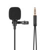 Mini Clip on Lapel Lavalier Condenser Microphone Mic with 3.5mm Headphone Output Jack for iPhone iPad Android
