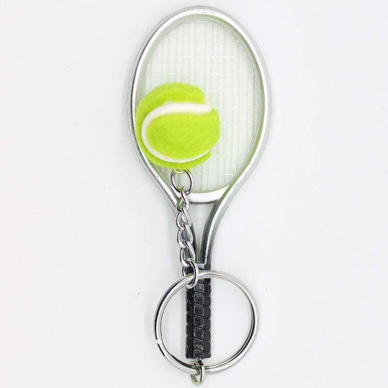 Creative Tennis Keychain Sports Equipment Sports Souvenir Pendant School Prize