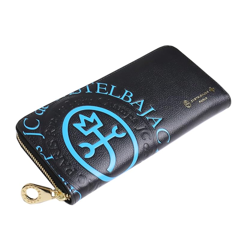 

[Castelbajac] round zipper long wallet With coin purse comet 046602 blue