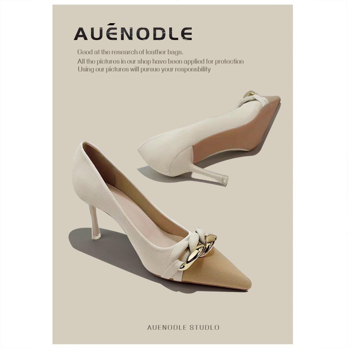 

Классические туфли на высоком каблуке, нишевый темперамент, светская львица, женские, весна и лето, для работы, универсальные, с острым носком, шпилька 39