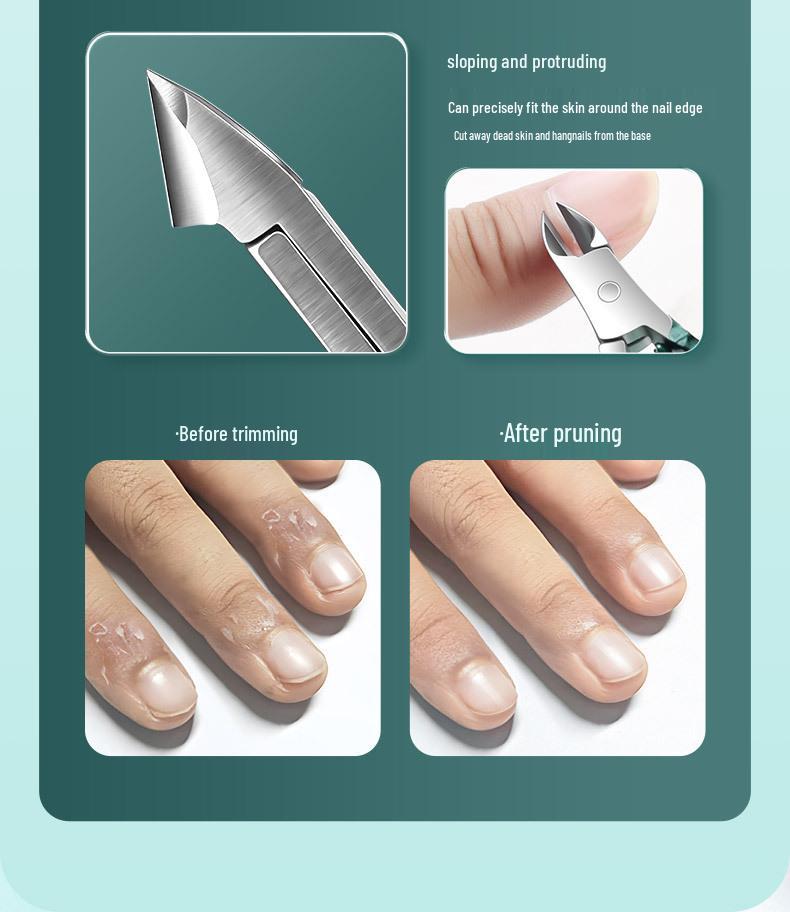 16-Piece High-Quality Nail Care Set for Men & Women: Clippers, Manicure, Tweezers, and Elegant Storage