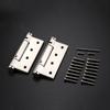 2pcs 4 Inch Invisible Door Hinges Hinge Door Closer Stainless Steel Self-Rebound Spring Positioning Closed Door Spring Hinge
