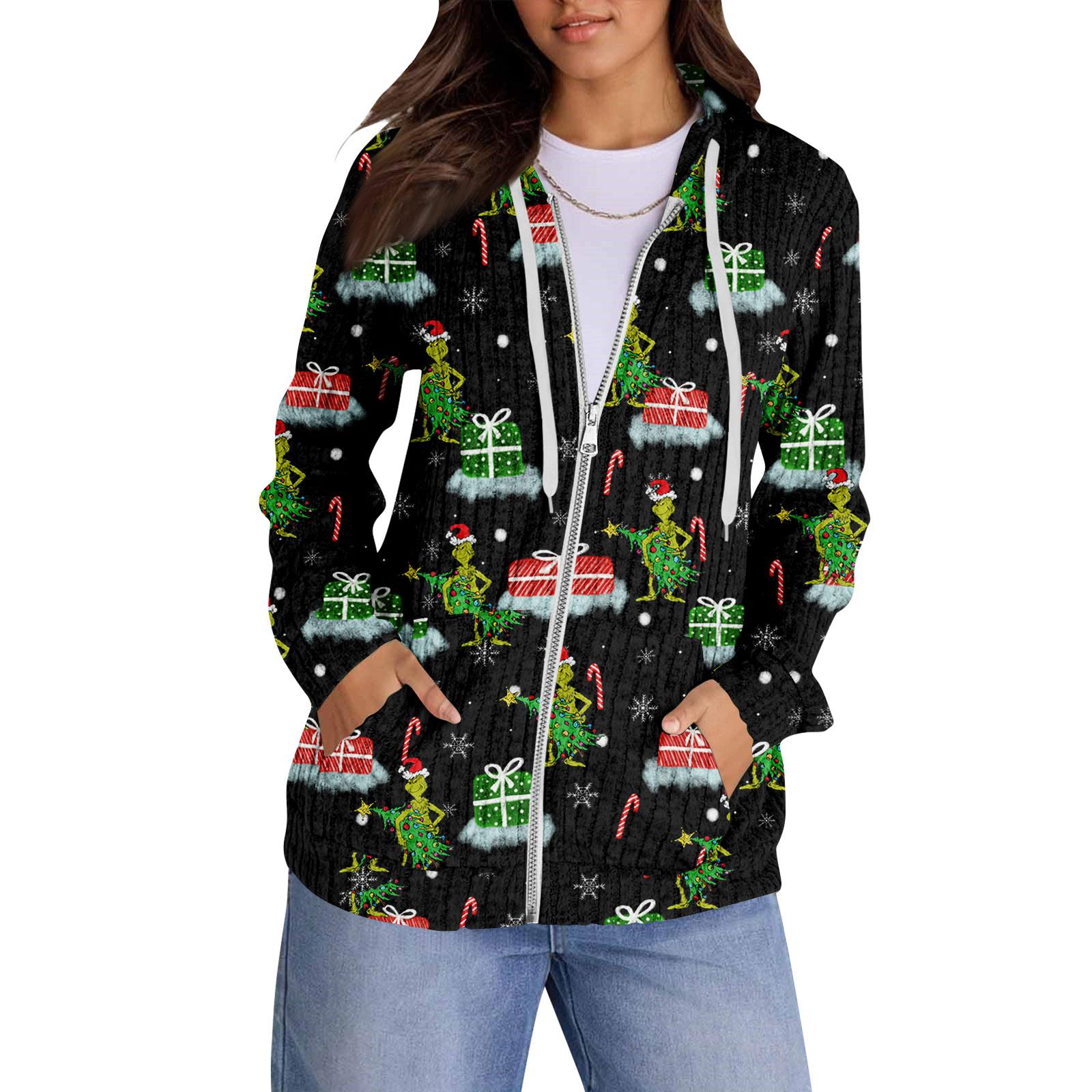 

Толстовки с капюшоном для женщин, модные топы, повседневная осенняя мода, свитшот с длинным рукавом и карманами, легкий пуловер XL чёрный