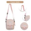 Women Bow Fashion Shoulder Bag Large Capacity Trendy Crossbody Bag Adjustable Strap Daily Messenger Bag Simple Satchel Bag