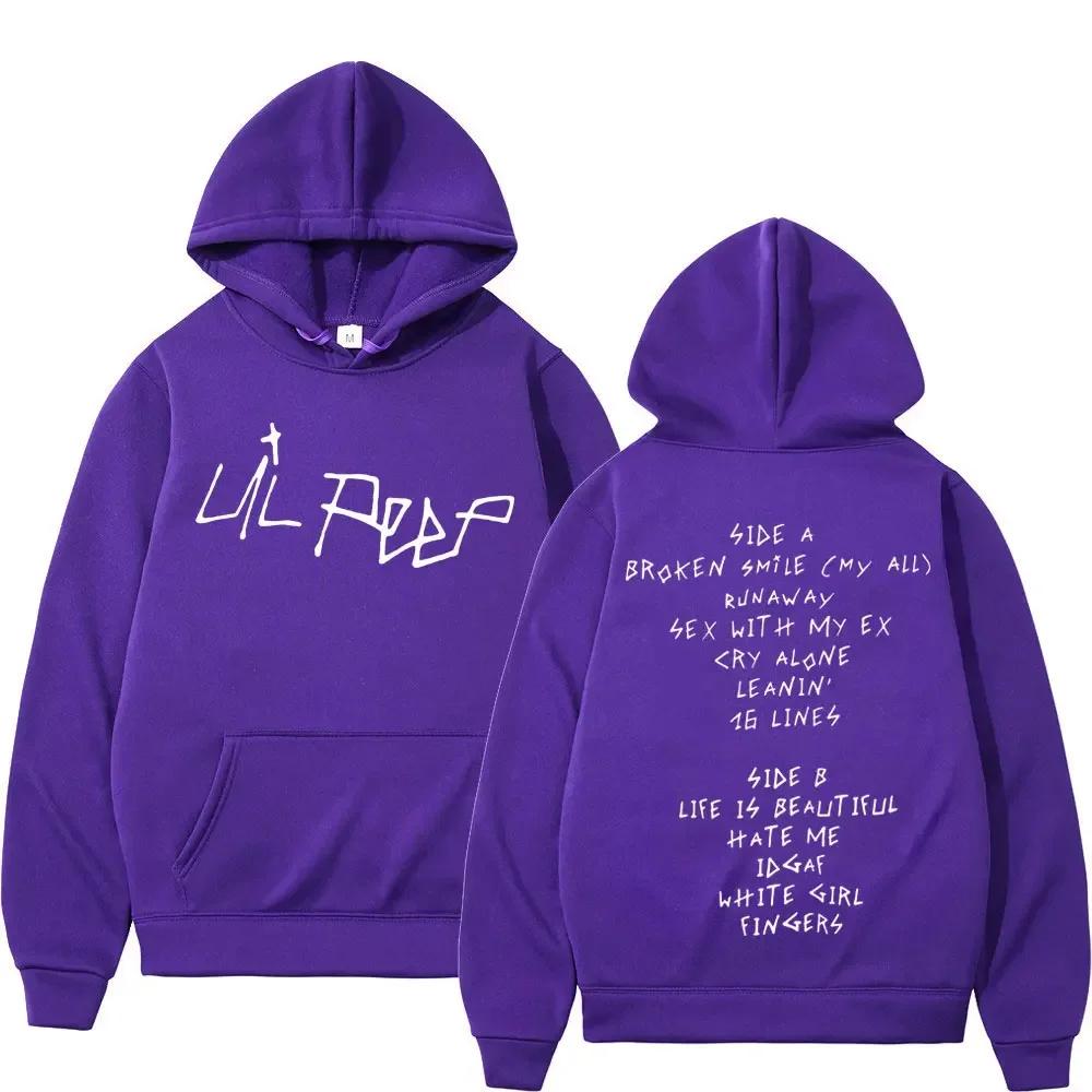 Pop Rapper Lil Peep Prints Fashionable Pullover, Casual Hip-hop Hoodie for Men and Women, Warm Hoodie for Autumn and Winter