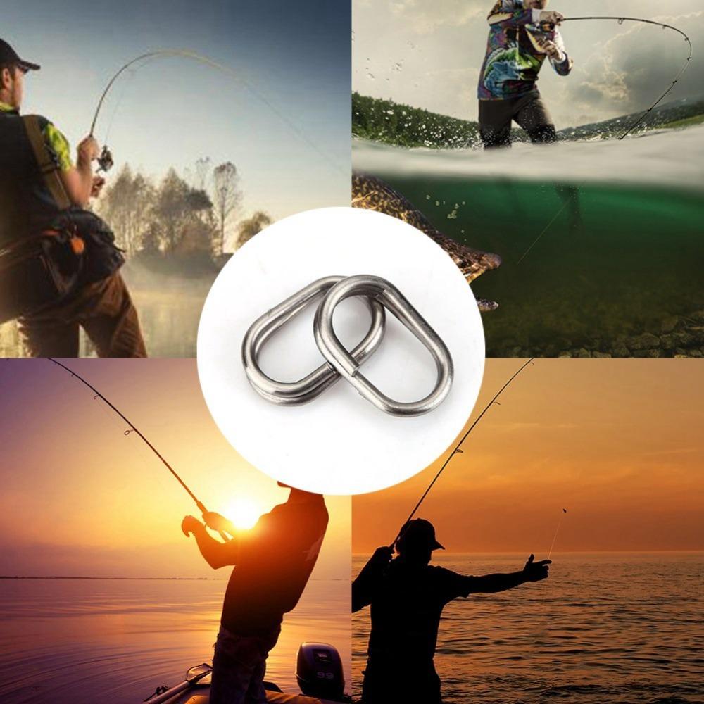 Stainless Steel Fishing Swivel Rings Multiple Sizes Lure Connecting Ring  Fishing Accessories