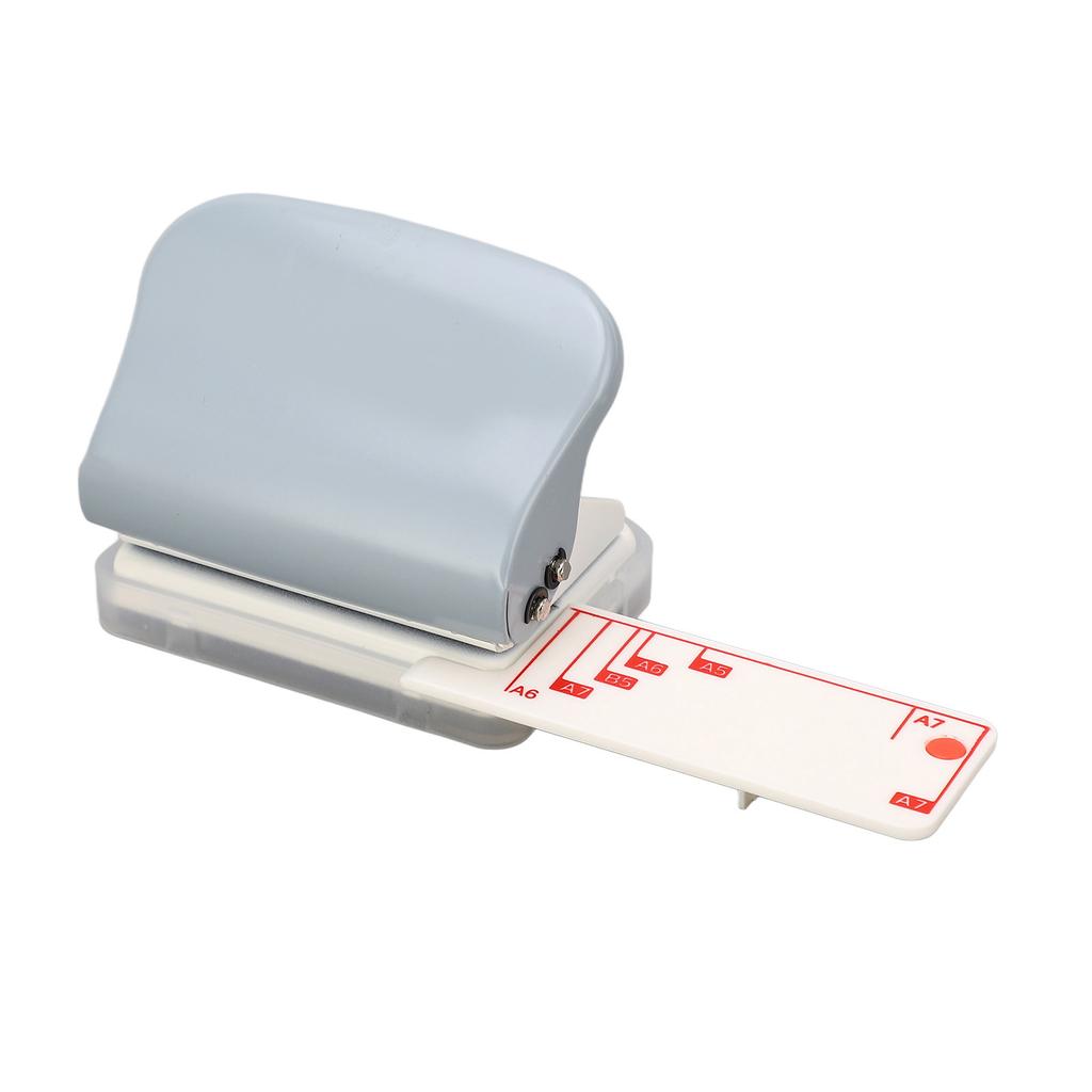 Hole Puncher Portable Handheld Loose Leaf 3 Hole Punch 5 Sheet Capacity for Scrapbook