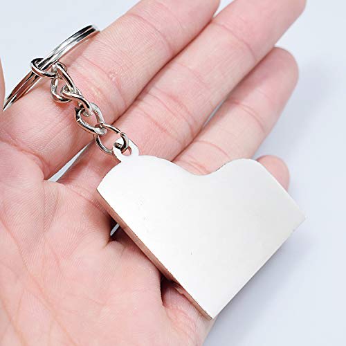 VIEAURA Piano Keychain Pair, Cute Musical Note Design, Gift, Silver and Black, Set of 2