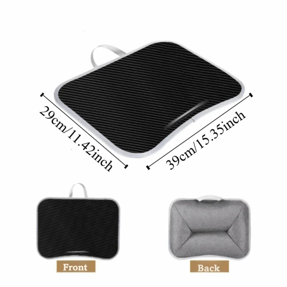 Soft Pillow Cushion Laptop Lap Desk Padded Tray Ergonomic Multifunctional Laptop Desk Foam Particles Filled Portable Design