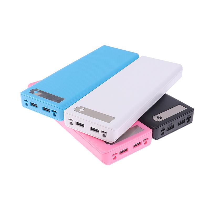 Duální USB DIy LCD displej 10X18650 Pouzdro na baterii Power Bank Shell Nabíjecí box