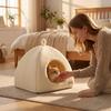 New Triangle Closed Cat Bed Warm Thickened Pet Nest Deep Sleep Cave House For Cats & Small Dogs Bed Cat Tents