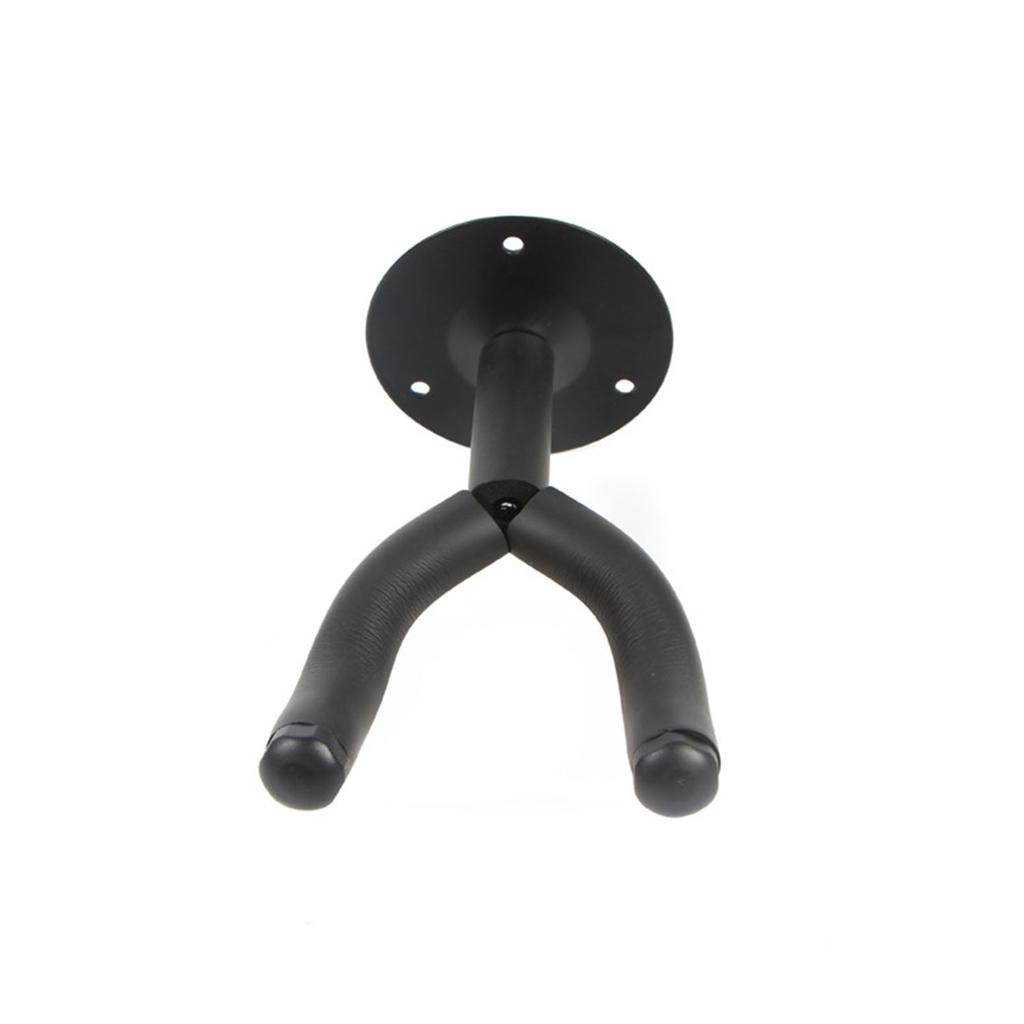 4 szt. Wieszak Haczyk na Gitarę Ścienny Uchwyt Metalowy Okrągły Czarny Uniwersalne Akcesoria do Instrumentów Akustycznych Elektrycznych Basowych