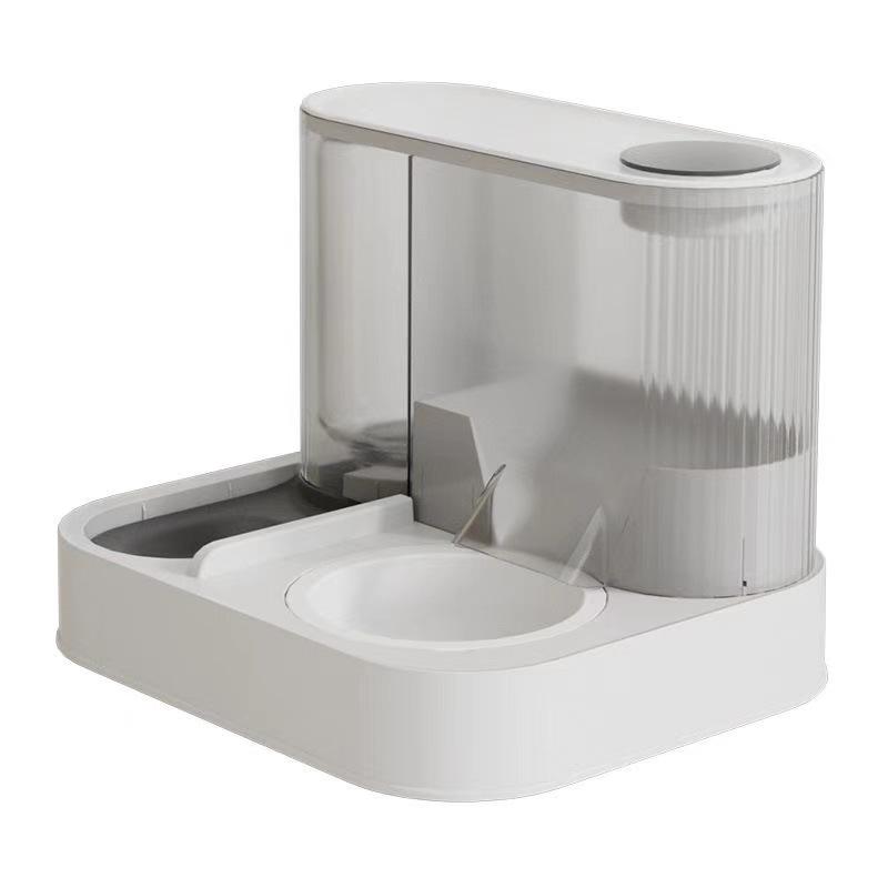 2.8L Transparent Automatic Pet Feeder & Water Dispenser for Dogs & Cats