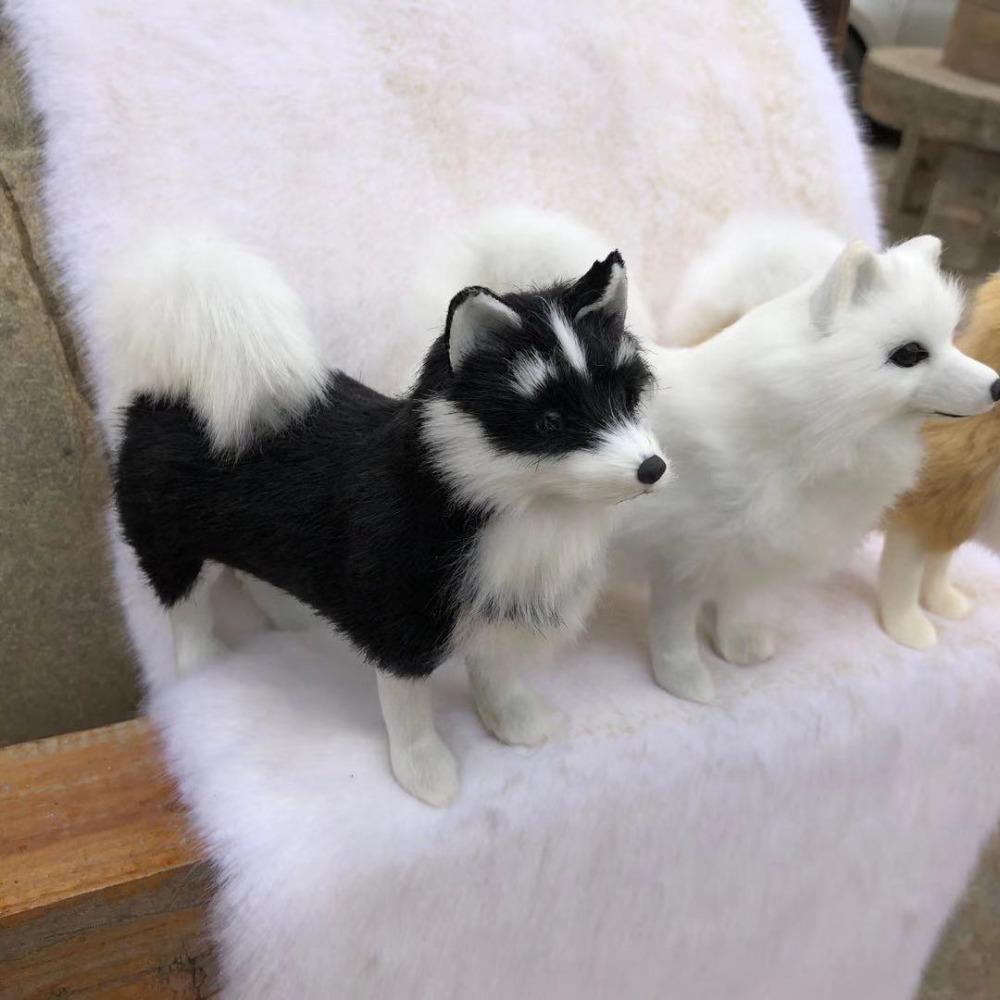 Dog Model Simulated Dog Stuffed Doll Lifelike Lifelike Dog Plush Toy  Birthday Gift
