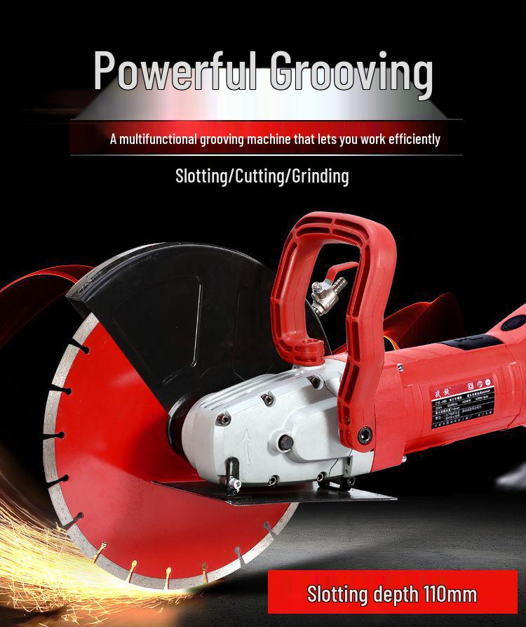 Multi-Functional Dust-Free Handheld Wall and Concrete Grooving Machine