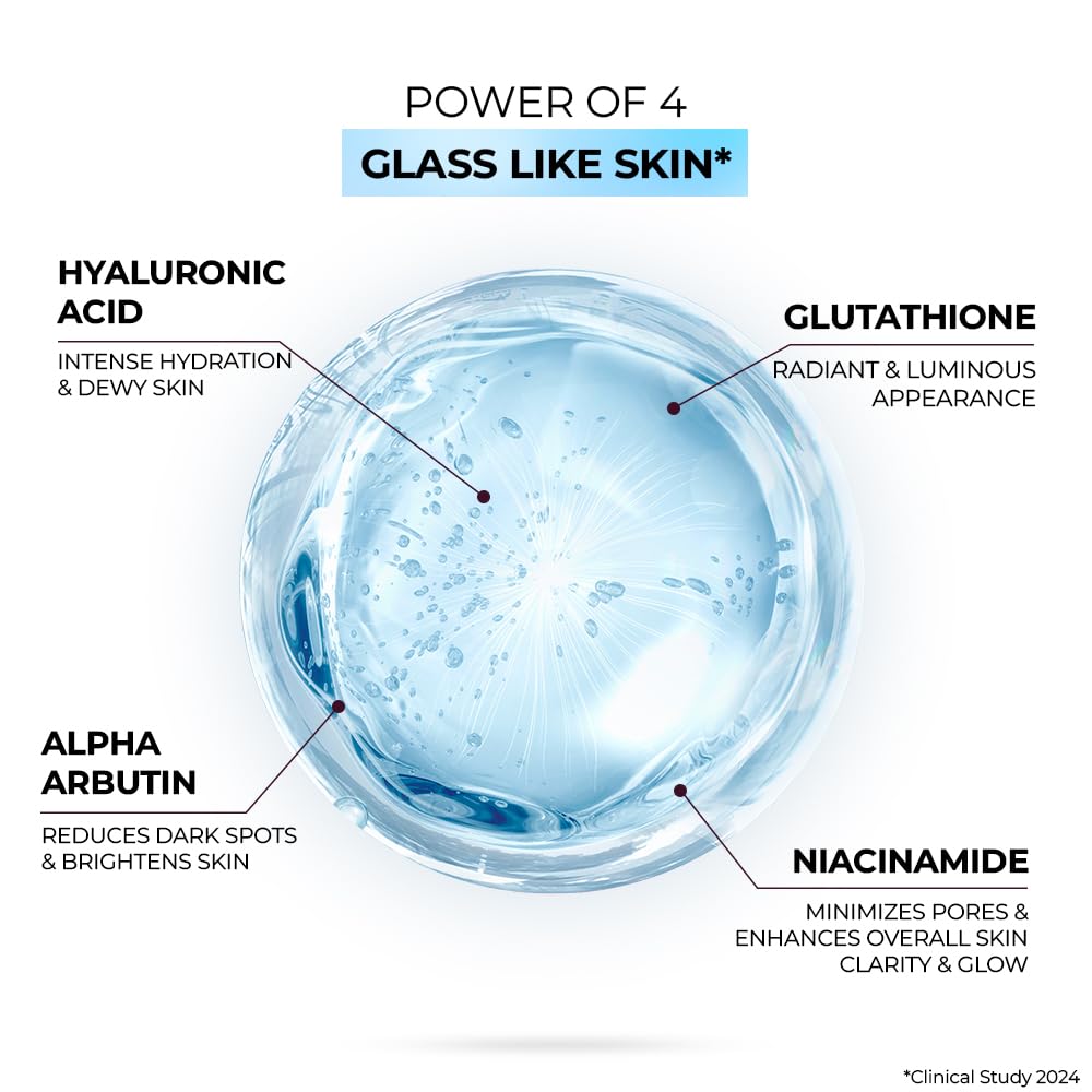 Streax Serum Hydrate & Shine Face Serum 30ml for Brightening Instant Glow and 48Hr Hydration for All Skin Types