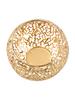 Warm Ambiance Decorative Candle Holders Gold Metal Candle Holders