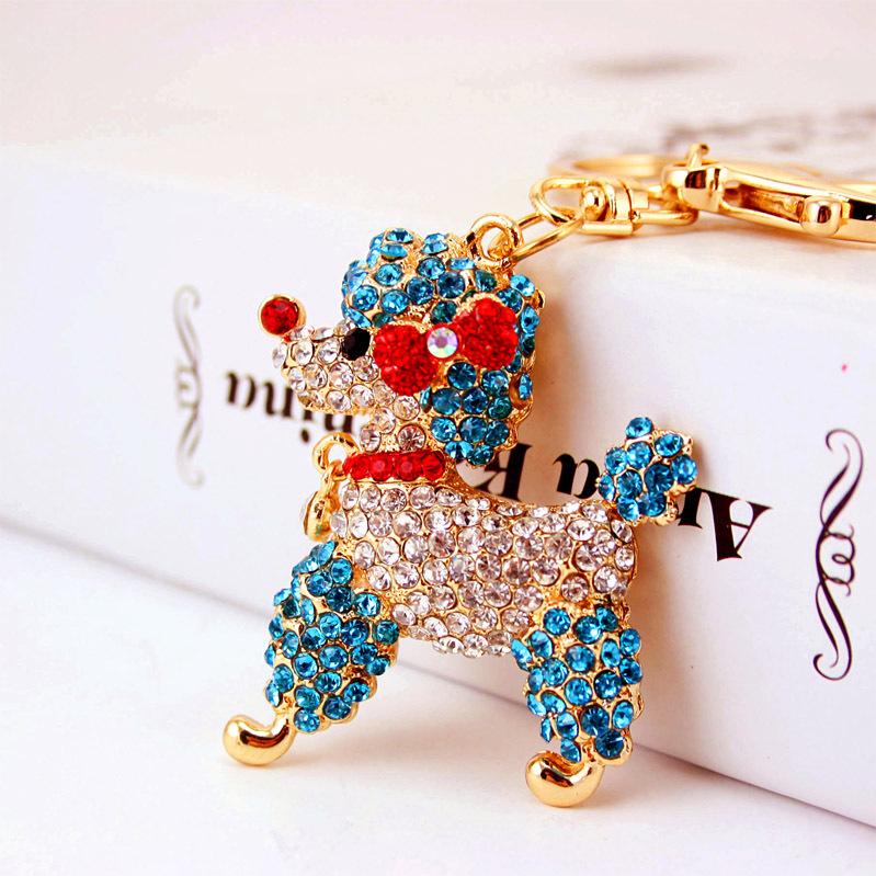 Breloc coreean drăguț cu cristale - accesoriu pentru geantă de damă 541