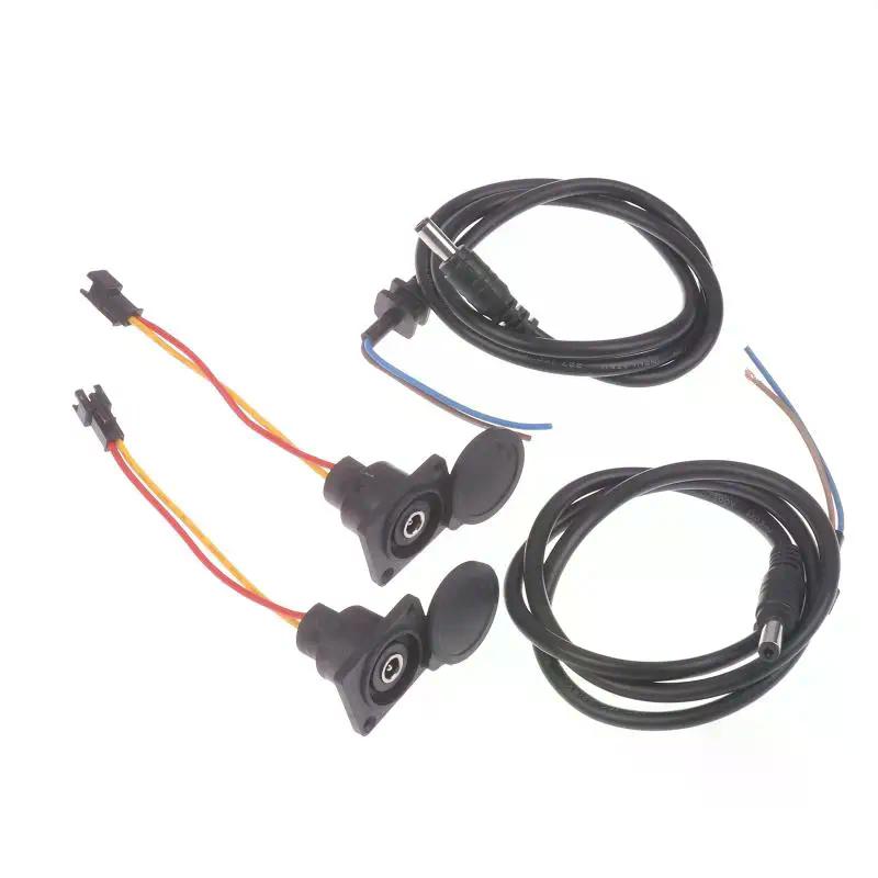 DC2.1/ 2.5 Elektrofahrrad Ladekopf Li-on Akku Ausgangskabel 36V/48V Runde Stecker und Buchse Ladestecker Buchse