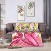 Mermaid Melody Pichi Pichi Pitch Flannel Blanket Winter  Soft Durable Bedding Throws Street Trend Bedspread Sofa Bed Cover