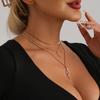 ins light luxury retro style flash diamond snake pendant snake chain collarbone chain trend necklace