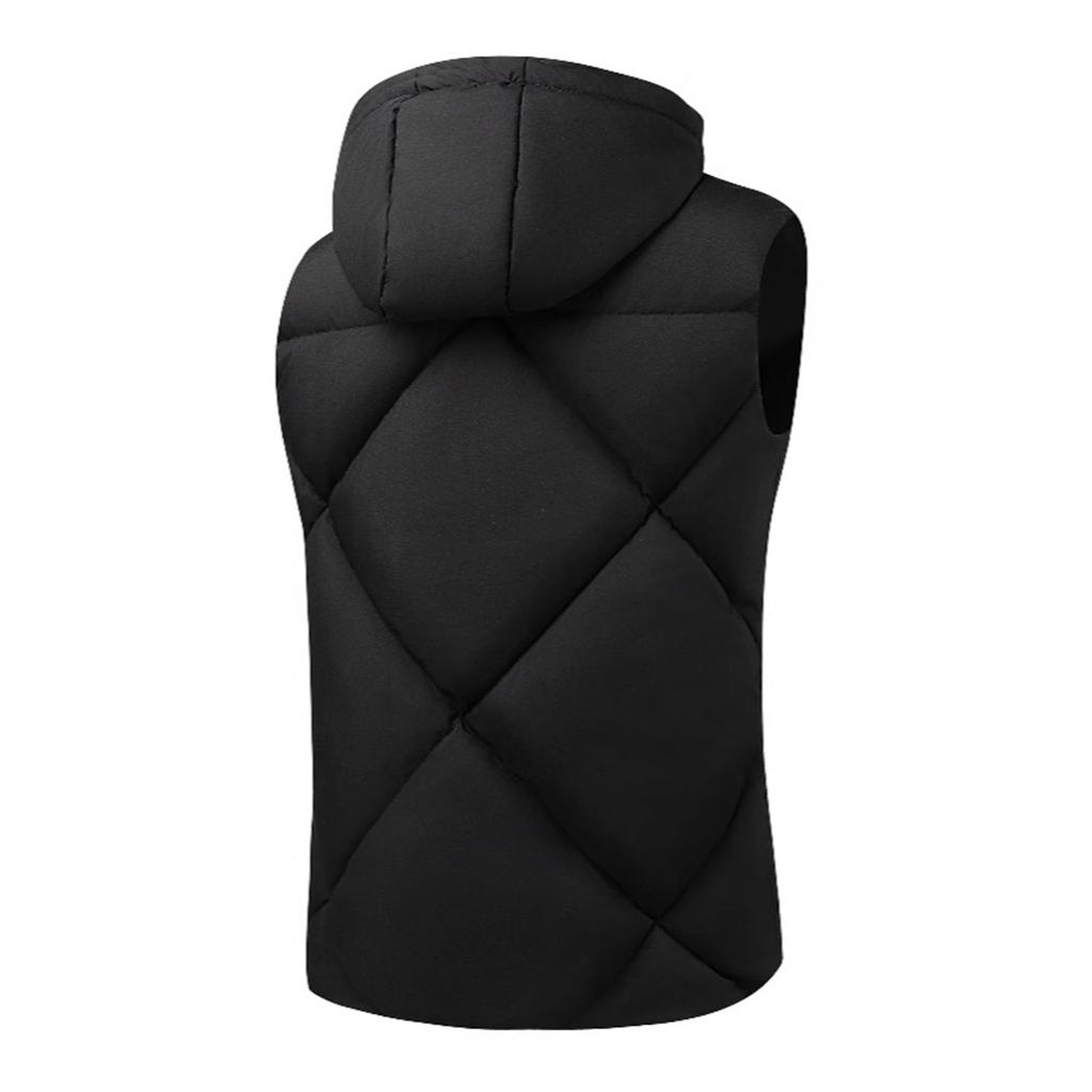 Men's Hooded Detachable Waterproof Down Vest