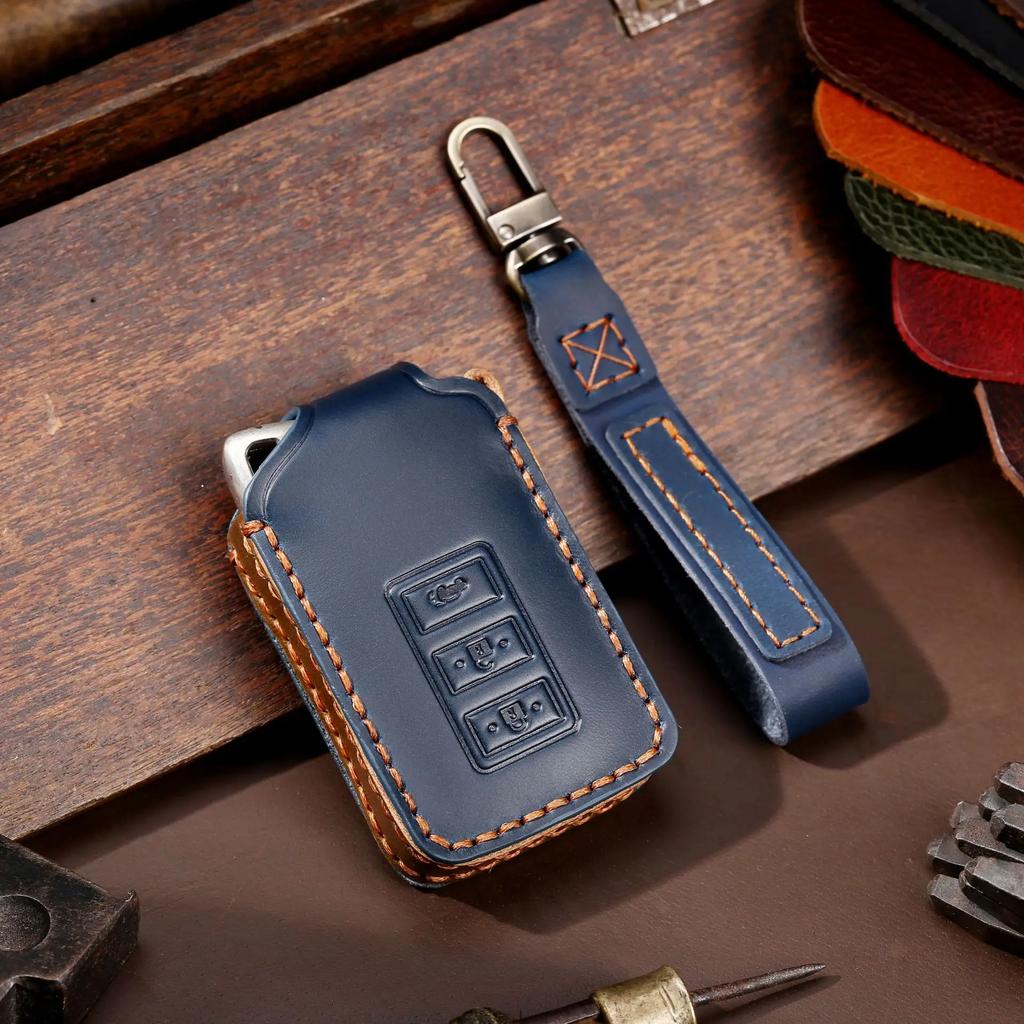 Car Key Case Cover Fob Protector Leather Keychain Holder Accessories for Lexus Rx300 200t Nx200 Nx300h Es250 Lx570 Keyring Bag