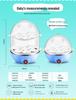 Compact Multi-Functional Egg Steamer with Auto Shut-Off for Single Eggs and Custard