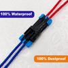 Connecteur 2 broches 14-12 AWG Kit de connecteurs Weather Pack Connecteurs électriques automobiles étanches 2 fils Connexion et déconnexion rapides (6 ensembles)