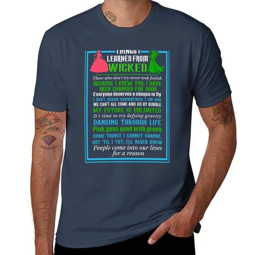Things I Learned TShirt Street Fashion Casual Tee Shirt