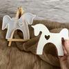 Sweet Mini Ponies Shape Silicone Mold Horse Hollowed Heart Figurine Mould For DIY Cement Statue And Resin Craft Projects