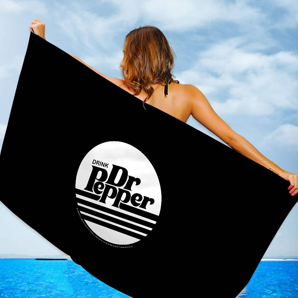 

D-Dr Pepper Cartoon Microfiber Printed Beach Towel Mountain Climbing Yoga Beach Swimming Running Absorbent Soft Towel W40*H60(CM)