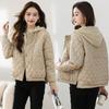 Short Winter Down Coat for Women Hooded Lightweight Puffer Jacket Fashion Casual Cotton Coat