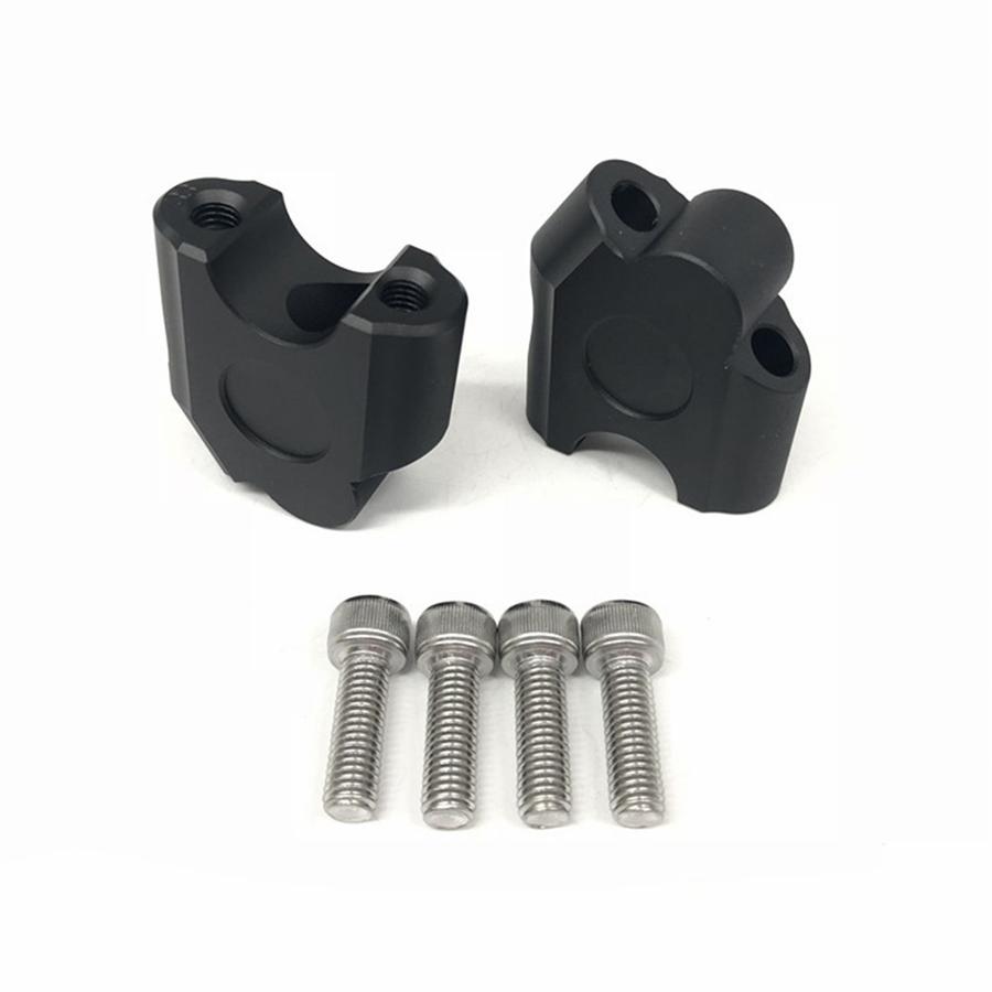 Pair CNC Aluminum 22MM 7/8'' Hand Bar Handlebar Riser Clamps For Motor Universal