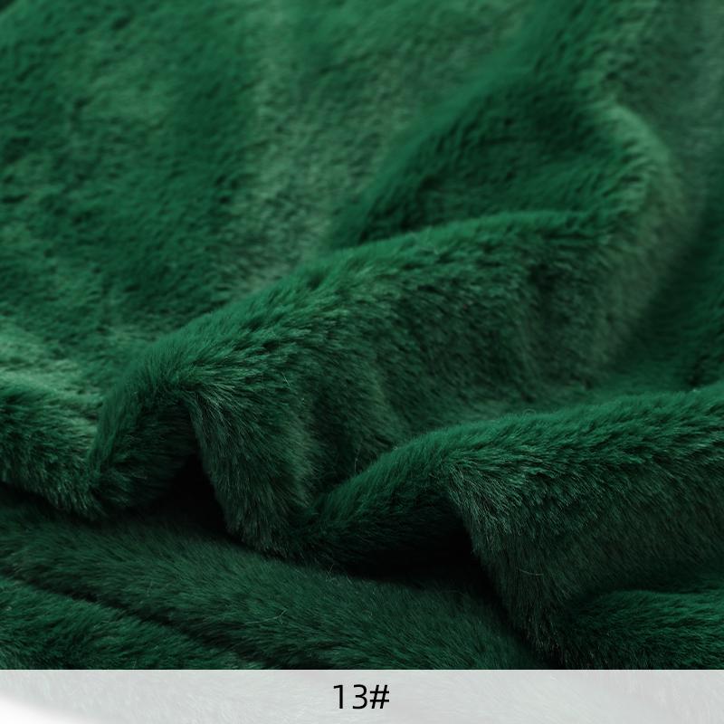 50x50cm/1m 8mm Faux Fur Fabric Soft Short Plush Fabric for Sewing DIY Doll Warm Scarf Needlework Background Display Cloth
