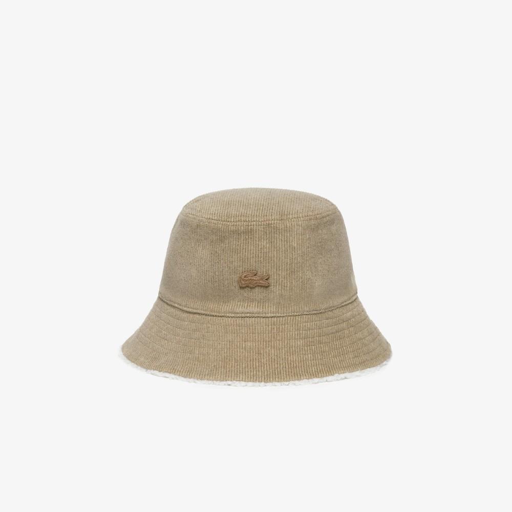 Lacoste Unisex Reversible Corduroy Bucket Hat RK417E-55N02S