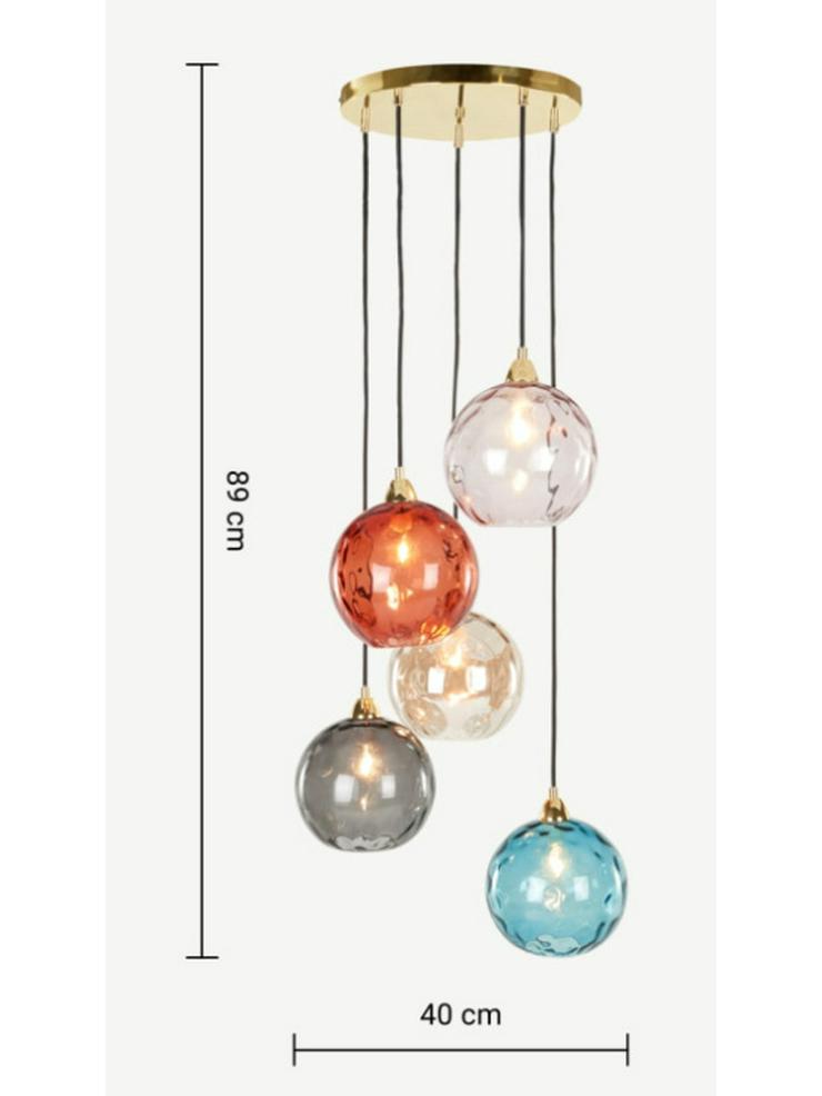 Nordic Embossed Colorful Glass Sphere Pendant Light for Bedroom, Bedside, or Restaurant Bar.