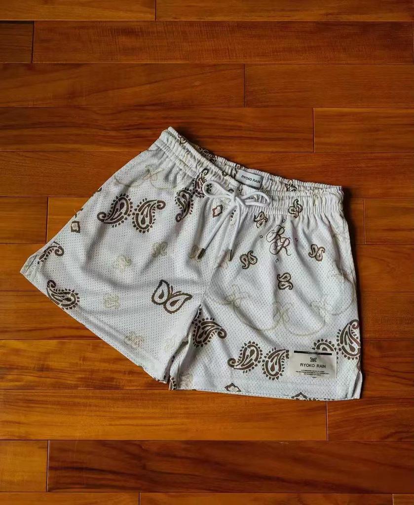 Unisex Summer Basketball Shorts: Oil Painting Style Mesh, Above Knee, Loose Fit