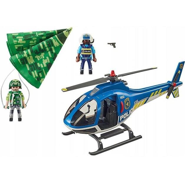 Plastic Construction Set Playmobil 70569 Helicopter Parachute Evacuation