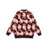 New MLB Old Flower Sweaters Unisex Burgundy 3AKCY0224-43WIS