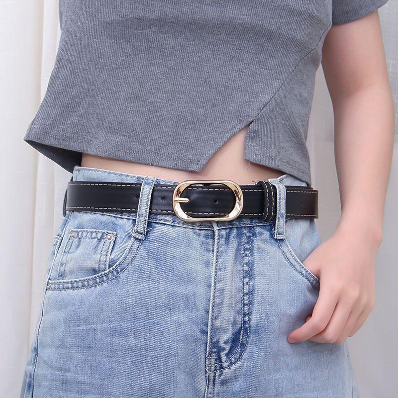 Stylish Womens Denim Pants With Versatile Waist Belt For Trendy Summer Fashion
