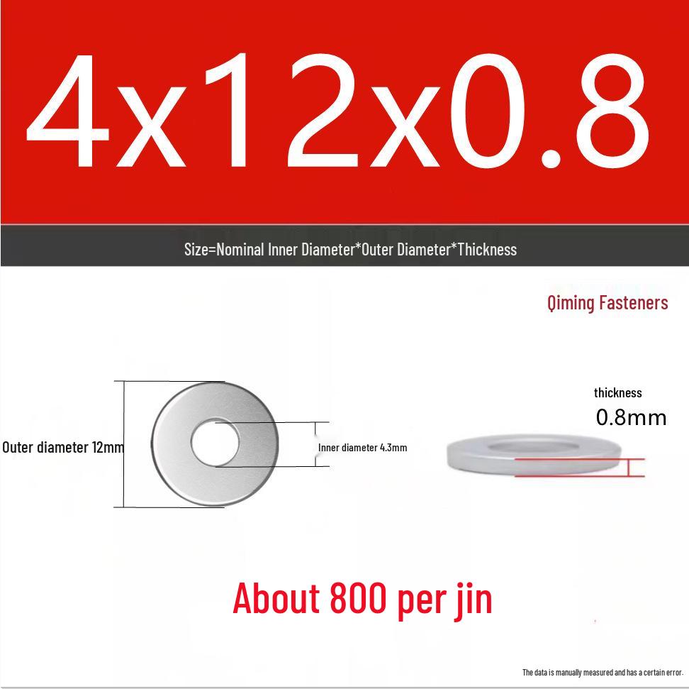 4.8 Grade Galvanized Iron Flat Washer M3-M40 Oversized Metal Screw Gasket Washer