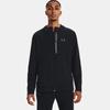 Under Armour UA Série Proteção Solar Jaqueta Moletom com Capuz Ajustada Estampa Logo Letra Masculina Roupa Exterior Preta 1376794-002