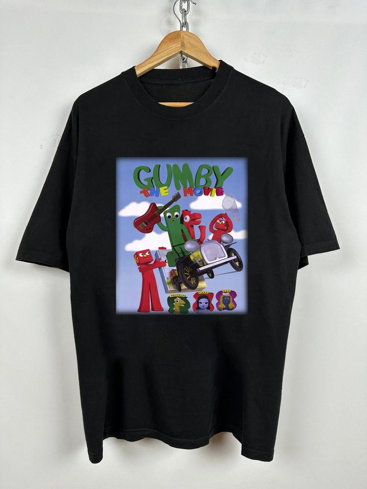 Vintage Gumby ADVENTURE Cotton Black S5XL Shirt BB301 Unisex T-Shirt M