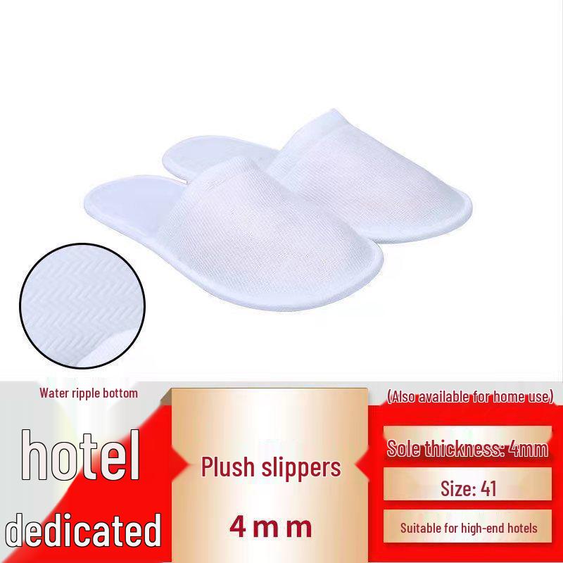 Customizable Gold-Edge Disposable Slippers for Hotels & Travel