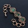 Emerald Bracelet, 999 Copper Wire Wrapped Gemstone Jewelry, Handmade Bracelet Amazing Jewelry, Gift For Her