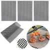 1Pcs 30x40cm Non-stick Barbecue Mesh Mat Heat Resistance Round Square BBQ Baking Net Reusable Cooking Pad