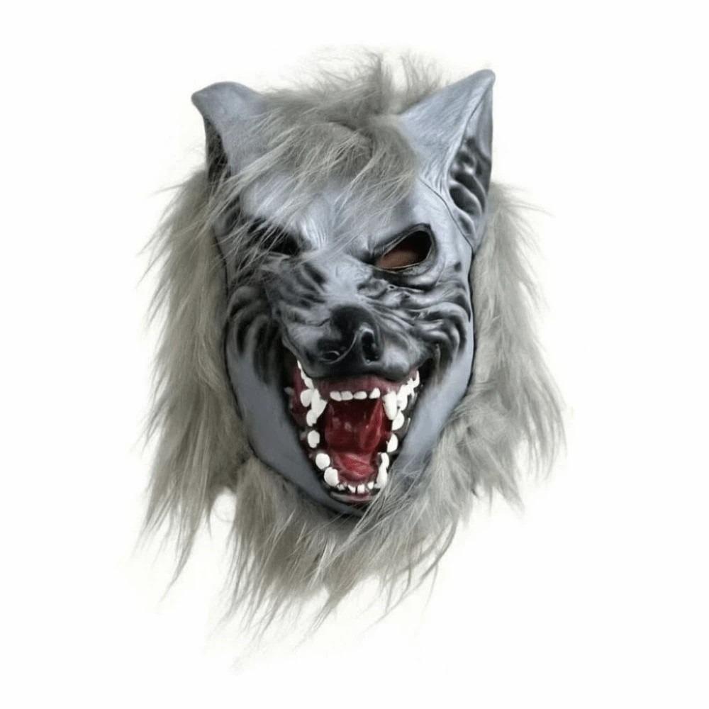 Realistic Werewolf Mask Latex Masquerade Headpiece Party Props Beast Cosplay Gear  Pranksters