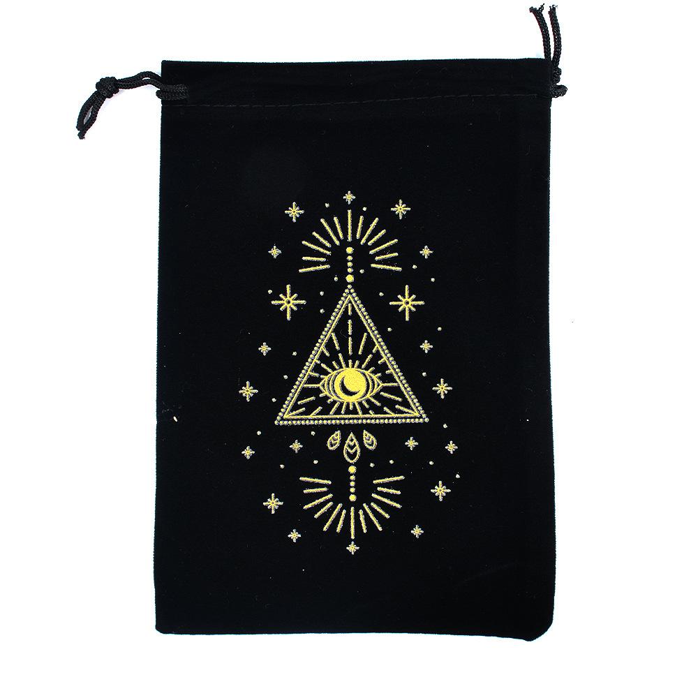 9 ks Sametový stahovací sáček na tarotové karty Sáček na uložení tarotových předmětů Sametový sáček se stahovací šňůrkou pro balení dárků na šperky z křišťálu