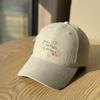 New style cute cartoon embroidered baseball cap for women, fresh and versatile, makes the face look smaller, provides sun protection, soft top
